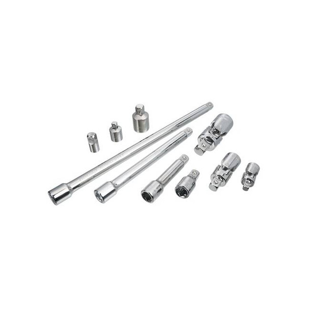 1/4, 1/2, 3/8 Drive Sockets, 10-pc 3 Drive Accessory Set, 10 pcs