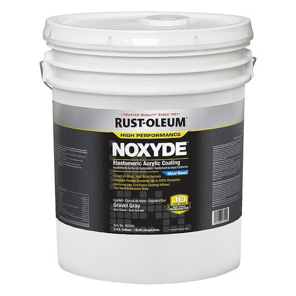 Rust-Oleum Elastomeric Acrylic Coating,Gravel Gray 283095