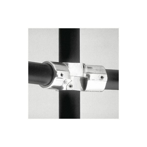 Structural Pipe Fitting, Adjustable Cross Tee, Aluminum, 1.25 in Pipe Size