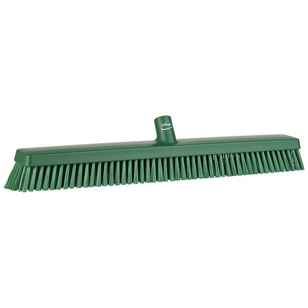 Remco 24 in Sweep Face Broom Head, Soft/Stiff Combination, Green 31952