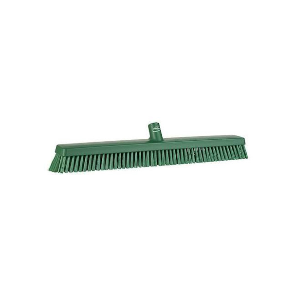 Remco 24 in Sweep Face Broom Head, Soft/Stiff Combination, Green 31952