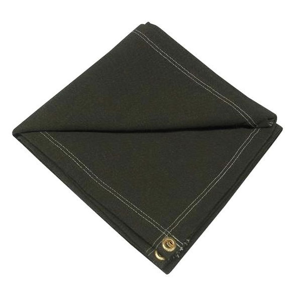 Standard Duty Tarp, 15 ft 6 in x 23 ft 6 in, 20 Mil, Green, Cotton Canvas