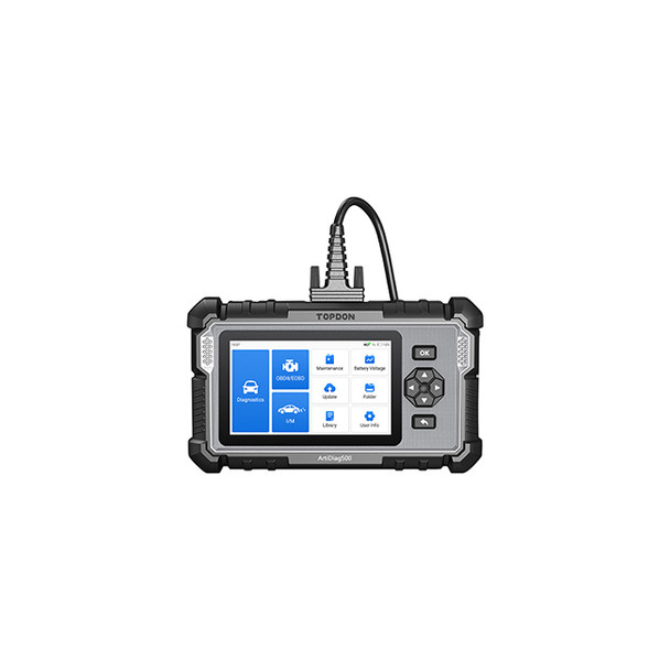 5" Scan Tool - PCM/TCM/ABS/SRS Lifetime Updates 3 Ser Func AD500