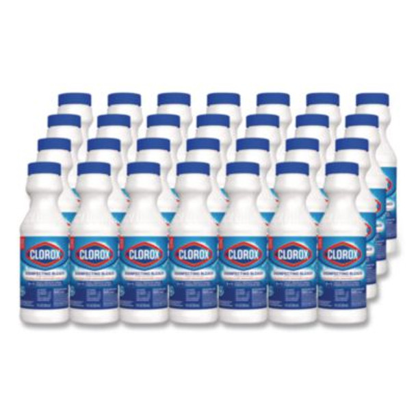 Clorox® Concentrated Regular Disinfecting Bleach, 11 oz Bottle, 28/Carton 32436