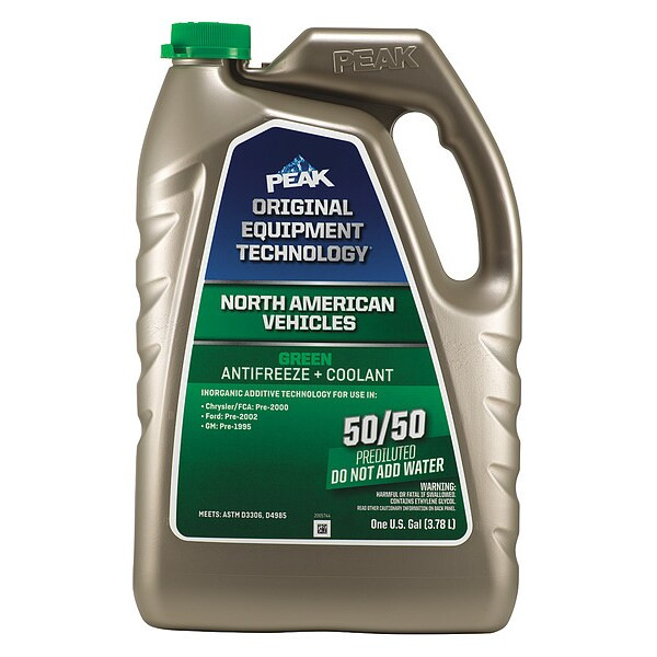 Peak Antifreeze Coolant,1 gal. Sz,Green NACB53-01-GR