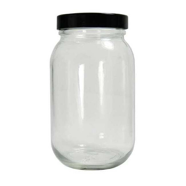 Qorpak Bottle,Wide,32 Oz,Standard,Glass,PK12 GLC-01843