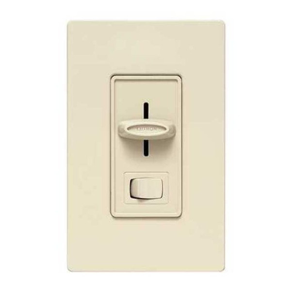 Lutron Lighting Dimmer, Slide, Decora, 300W, Ivory CTELV-303P-IV