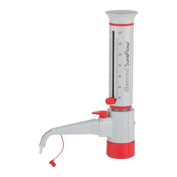 Globe Scientific Bottle Top Dispenser,60 mL,300 mm H GBTD-R-60