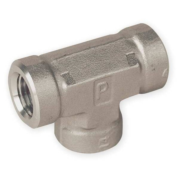 Parker 3/8" FNPT 316 SS Tee 6-6-6 FT-SS