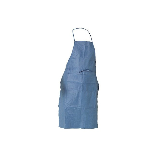 Kleenguard Shop Apron, Fabric, Blue, 40 in, One Size 36260