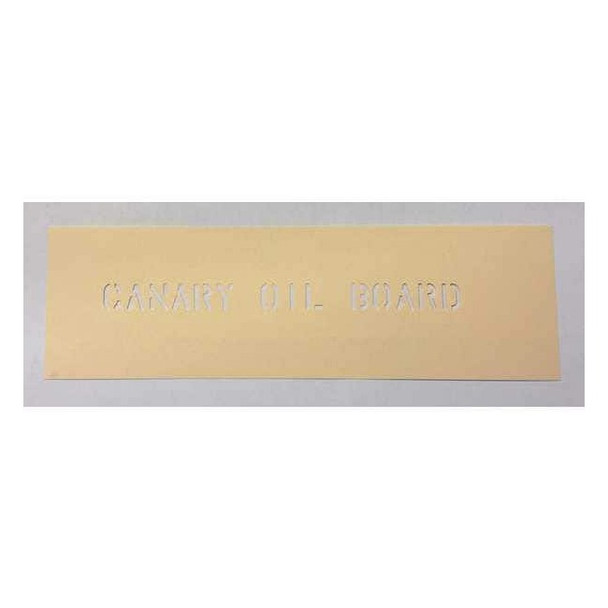 Mssc Oil Stencil Board, Paper, Yellow, 20"L, PK653 OBC15-7X20-50