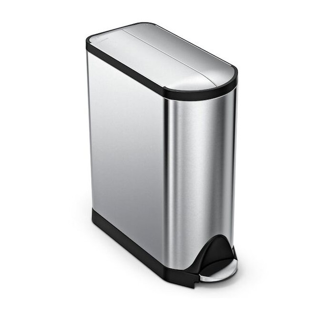 Simplehuman 119 gal Step-On Can, Brushed, Stainless Steel, 10.4 in CW1897