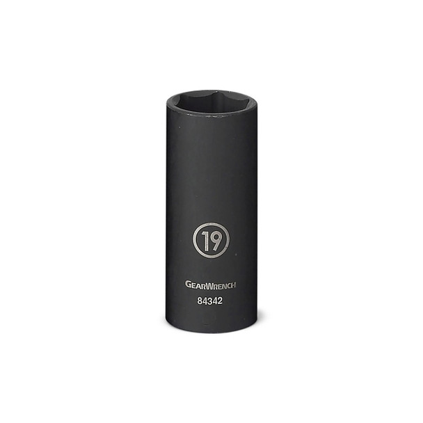 Impact Socket, 1/2 in Drive Size, 15/16 in Opening Size, 6-point, Deep Length
