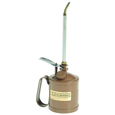 Heavy Duty Pump Oilers, 1 pt, Lever Action, Flexible 10 in Spout