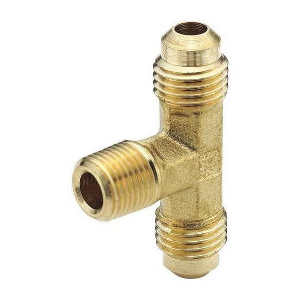 Manufacturer Varies Tee,Brass,Flared1/4",Flared1/4",MNPT1/4" 704045-0406