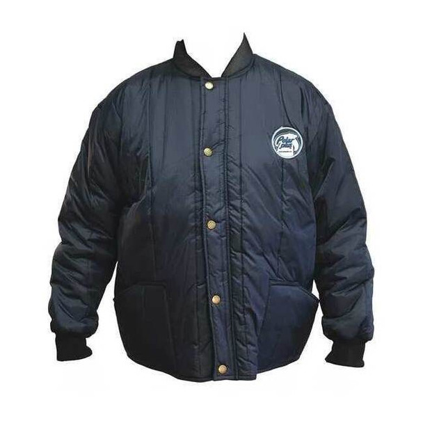 Polar Plus Men's Jacket, Cotton, Zipper and Snap, Navy, 6XL 34042-6X