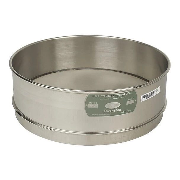 Advantech Sieve, No 230, S/S, 12 In, Full Ht 230SS12F