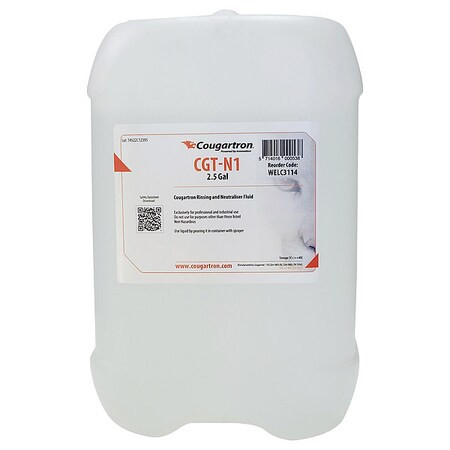 Cougartron Neutralizing Fluid,Carboy,2.5 gal WELC3179