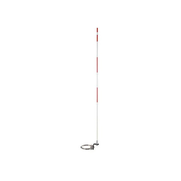 Pedestal Utility Marker, Fiberglass, 84" Height, White/Orange