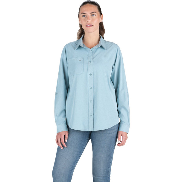 Berne Wmnsml Bl Ls Btn Shirt WSH34HESBR360