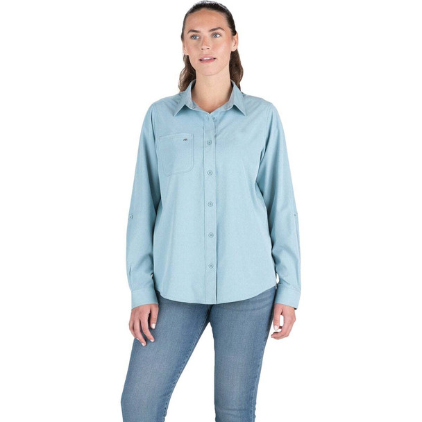 Berne Wmnmed Bl Ls Btn Shirt WSH34HESBR400