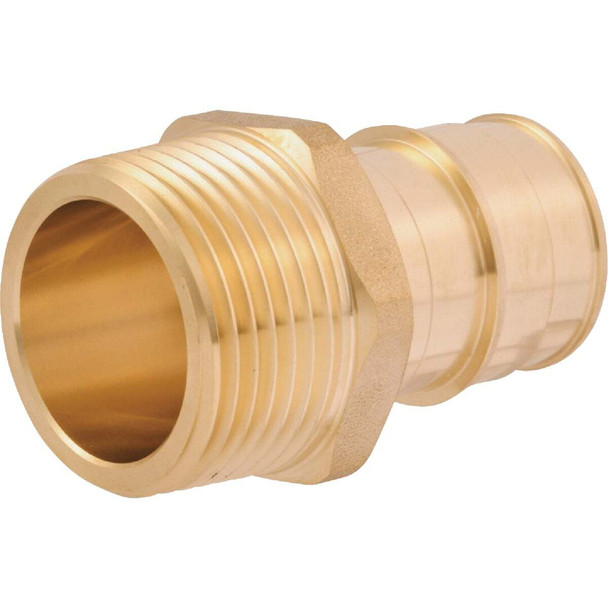 SharkBite PEX-A Brass 1 In. x 1 In. MNPT Adapter UAB140LFA