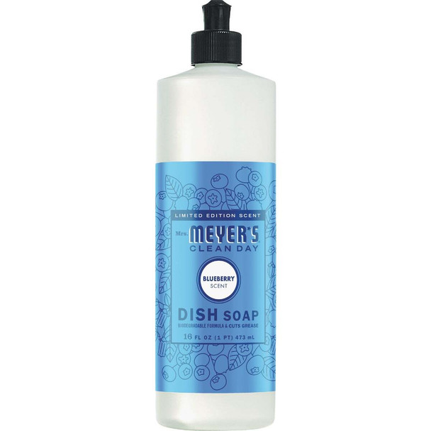 Mrs. Meyer's Clean Day 16 Oz. Blueberry Liquid Dish Soap 12122
