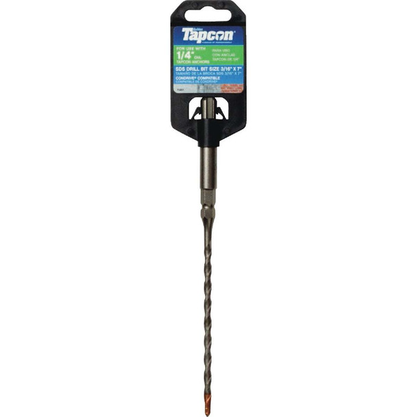 Tapcon 3/16 In. x 7 In. SDS-Plus Rotary Hammer Drill Bit 11491