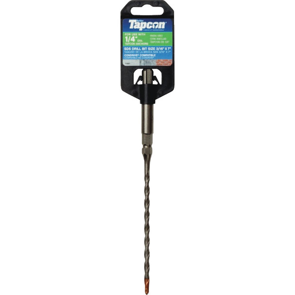 Tapcon 3/16 In. x 7 In. SDS-Plus Rotary Hammer Drill Bit 11491