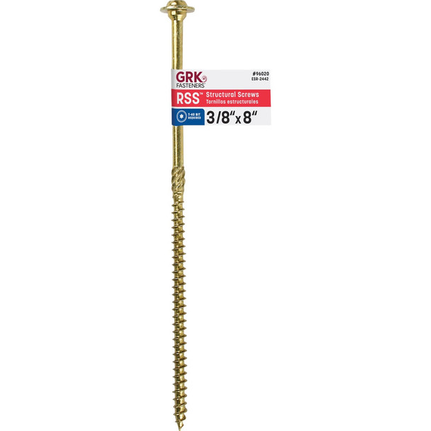 GRK RSS Rugged 3/8 In. x 8 In. Star Drive Washer-Head Structure Screw 96020