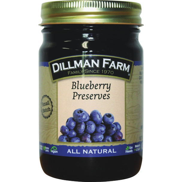 Dillman Farm Blueberry Preserves 212 Pack of 6