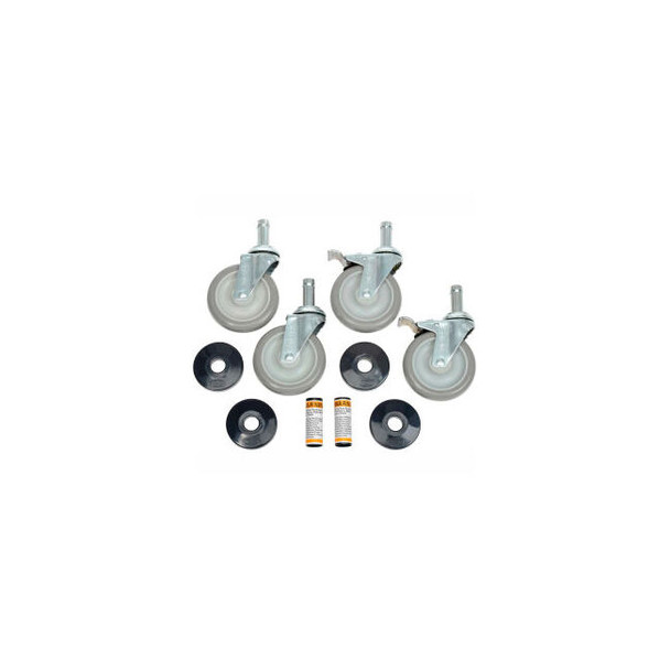 Nexel CA5SB (2) Swivel (2) Swivel Brake Casters 5"" Polyurethane Set of (4) 1200