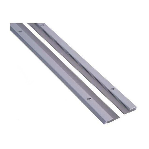 National Guard Door Weatherstripping,Silver,7 ft L 9115A-2x84"