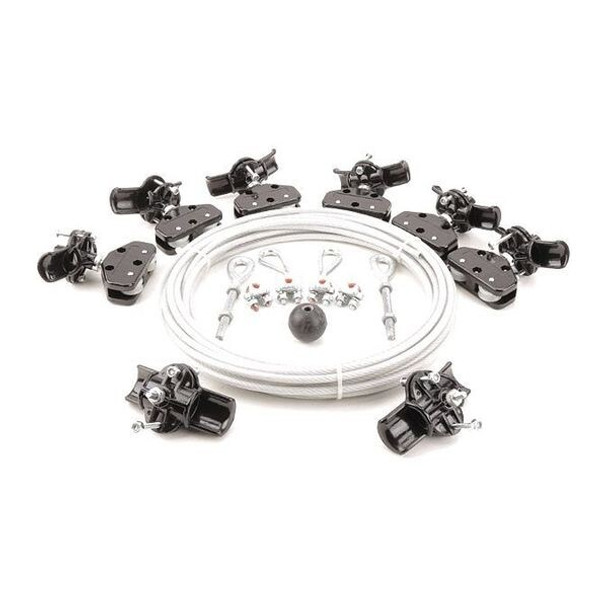 Dayton Festoon System Kit,1/4 In Rope,L 40 Ft 33N212