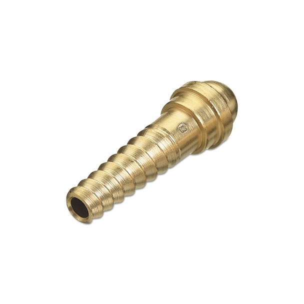 Spiral Hose Nipples, 200 PSIG, Brass, 3/16 in Hose ID, 1-13/32 in L