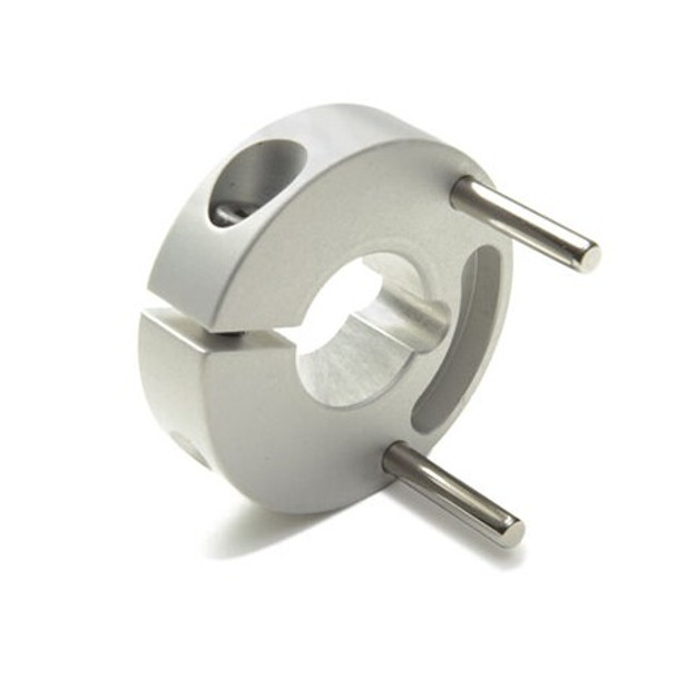 CntrlFlx Cplng Hub, Double, Bore 10mm, OD37.0mm, Aluminum,MCPRD37-10-A