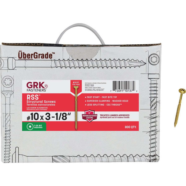 RSS 800ct 10x3-1/8" Str Scrw 10137
