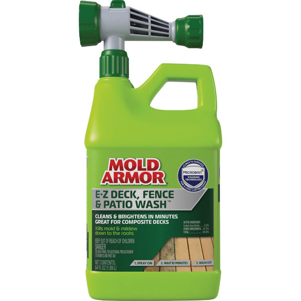 Home Armor 64 Oz. Hose End Sprayer Deck & Patio Wash with Microban HA512