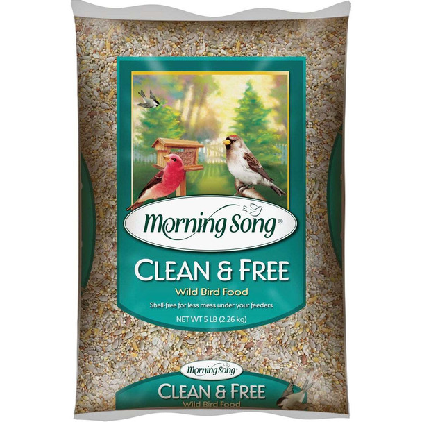 Morning Song 5 Lb. Clean & Free Shell Free Wild Bird Seed 12382