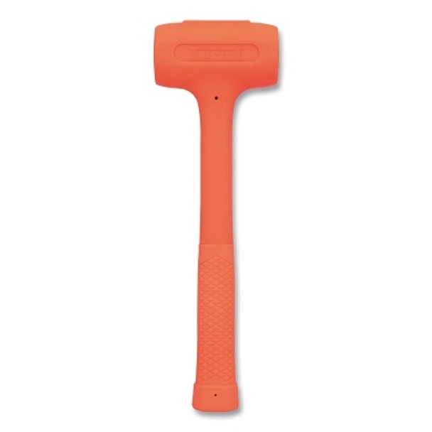 COMPO-CAST® Standard Soft Face Hammer, 28 oz Head, 2 in dia, Orange