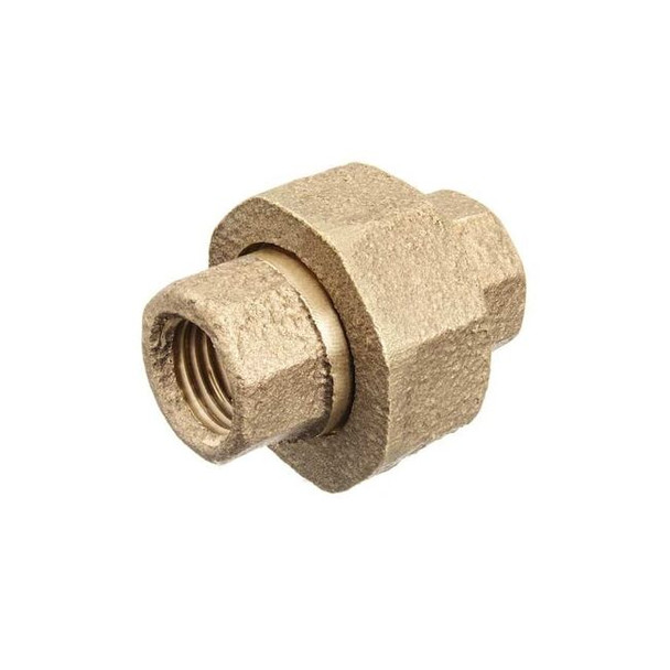 Union Brass Brass Class 125 Pipe Fittings, 1 in Female BSPT X 1 in Female BSPT