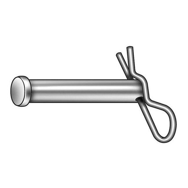 Standard Clevis Pin, 3/8 in Dia, 1-33/64 in Usable Lg, Stainless Steel, 1 PK