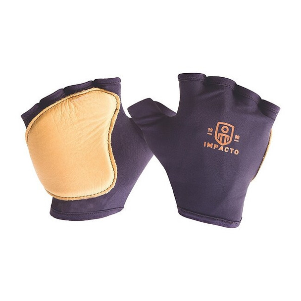 501-20 Anti-Impact Glove, Grain Leather Palm, Nylon Back, Blue