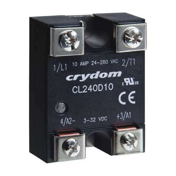 Crydom Solid State Relay, 1 Phase, Screw Clamp, Panel, Triac CL240D10R