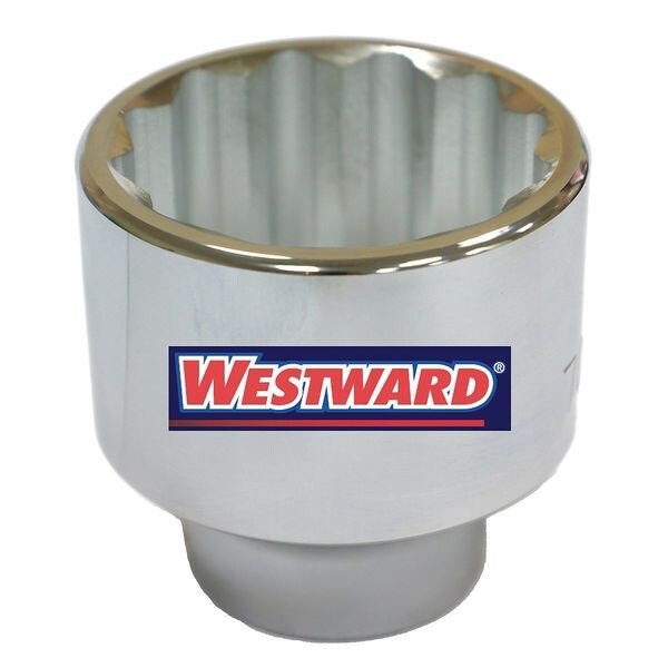 Westward 1 in Drive, 75mm 12 pt Metric Socket, 12 Points 45J255