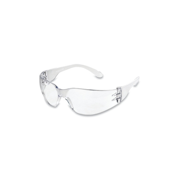 X300 Series Protective Eyewear Safety Glasses, Clear Lens, Polycarbonate, Clear Frame Pack of 12