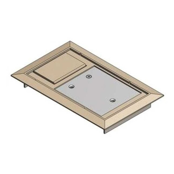 Steel City Box Cover, Floor Box Type, 1 Gang, Polycarbonate 664-CST-SW-BGE