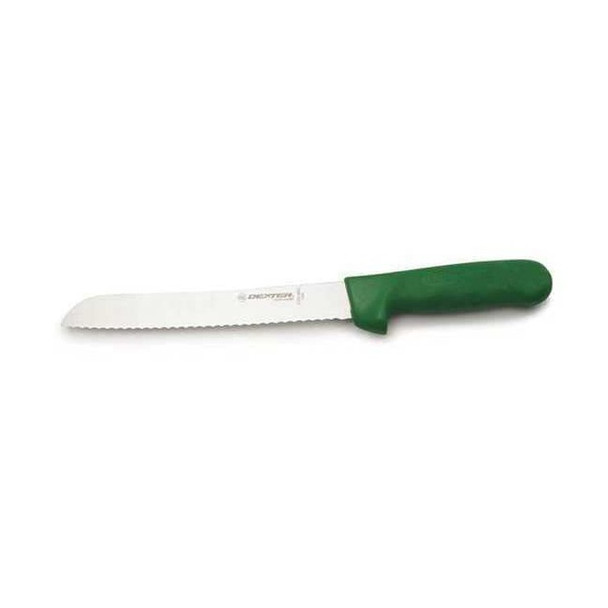 Dexter Russell Bread Knife,8" L,SS Blade,Green 13313G