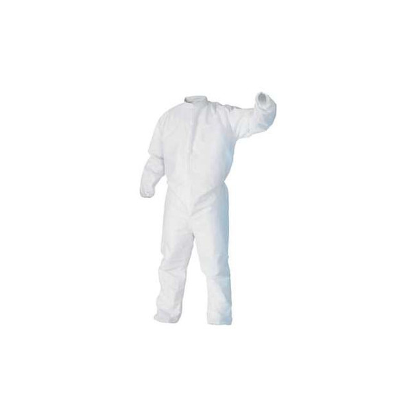 Kimtech Cleanroom Coveralls,XL,White,SMS,PK25 49834