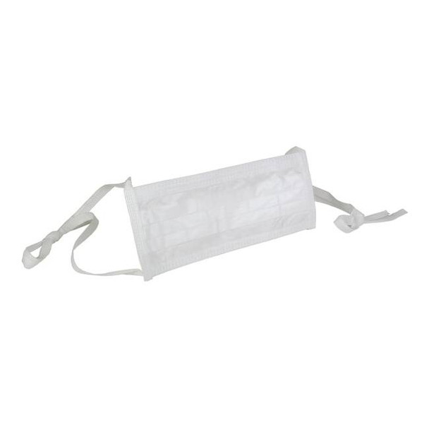 Disposable Respirator, Flat-Fold, Adjustable, Metal Nose Clip, Universal, 20 PK